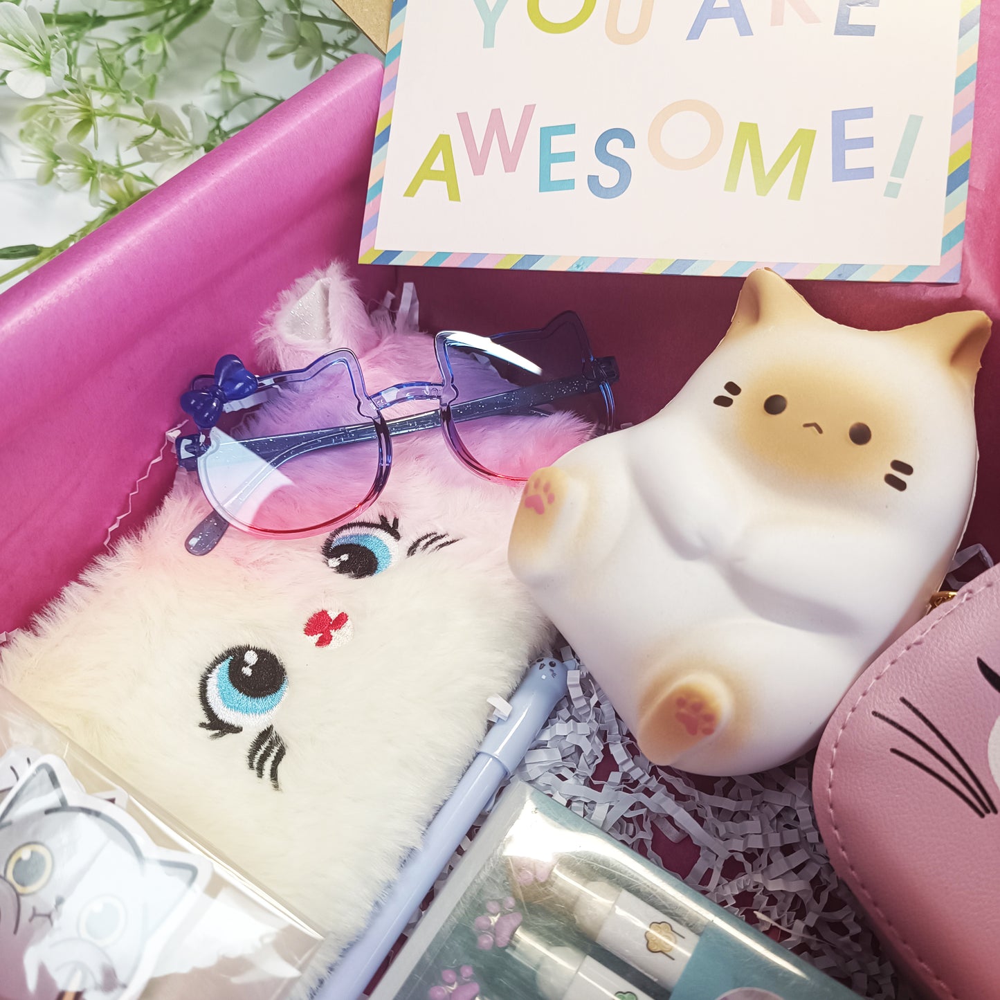 Cat Gift Box for children, Birthday gift box, Girls birthday gift, Daughter gift, Child birthday gift, Sister birthday gift box - My Store