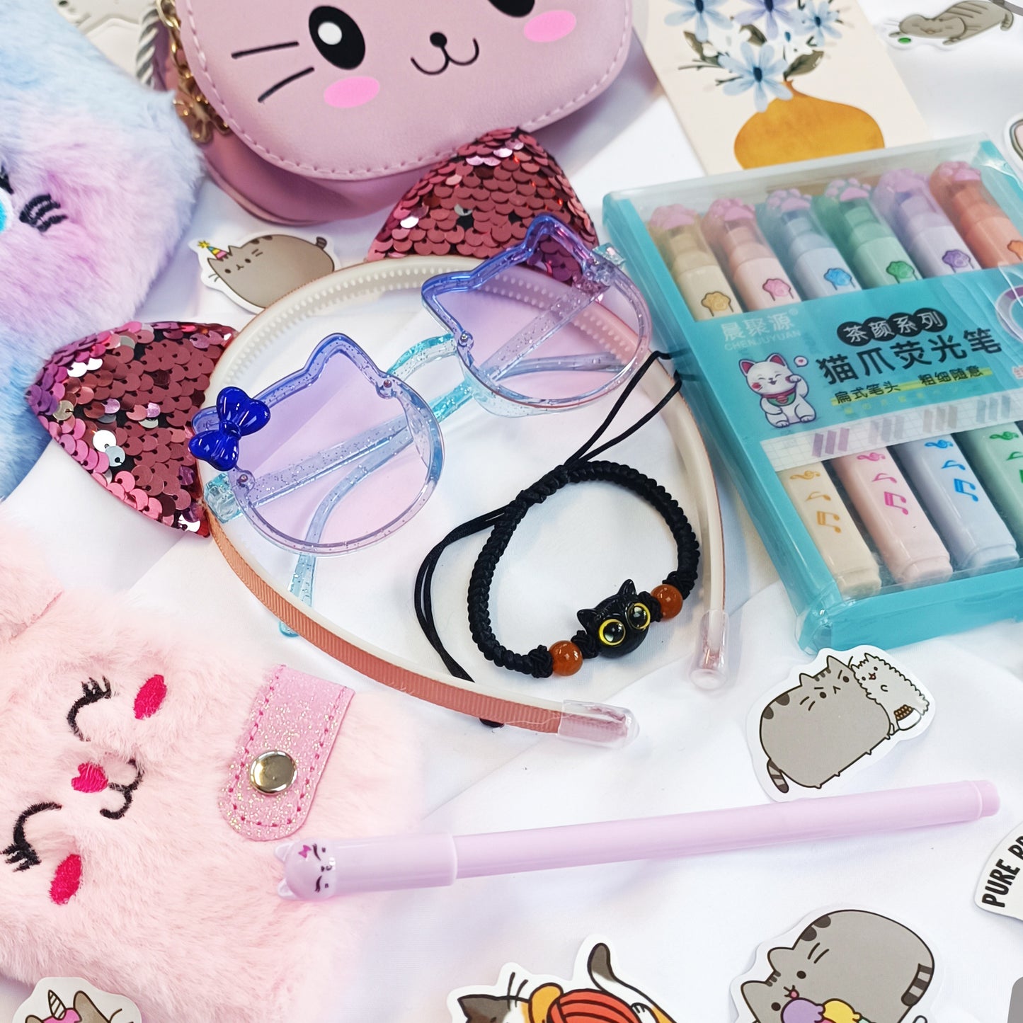 Cat Gift Box for children, Birthday gift box, Girls birthday gift, Daughter gift, Child birthday gift, Sister birthday gift box - My Store
