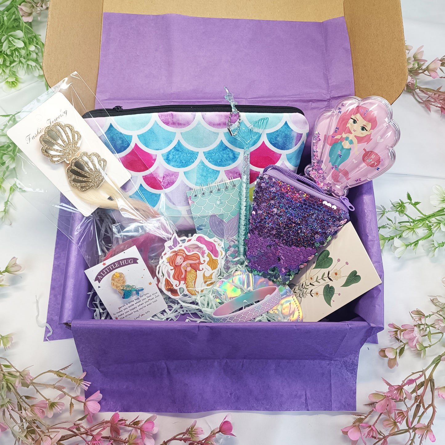 Mermaid gift box children, Birthday gift box, Gift for daughter, Granddaughter gift, Present boxes, Gift for a girls, Happy birthday boxes - My Store