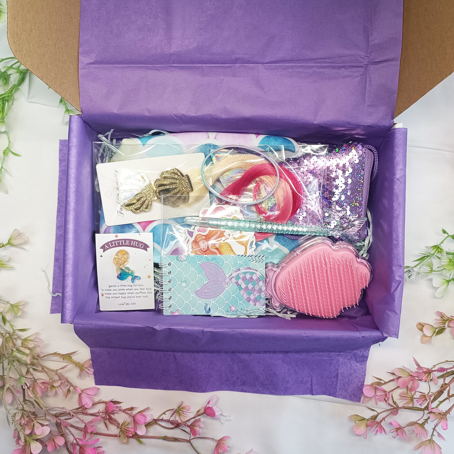 Mermaid gift box children, Birthday gift box, Gift for daughter, Granddaughter gift, Present boxes, Gift for a girls, Happy birthday boxes - My Store