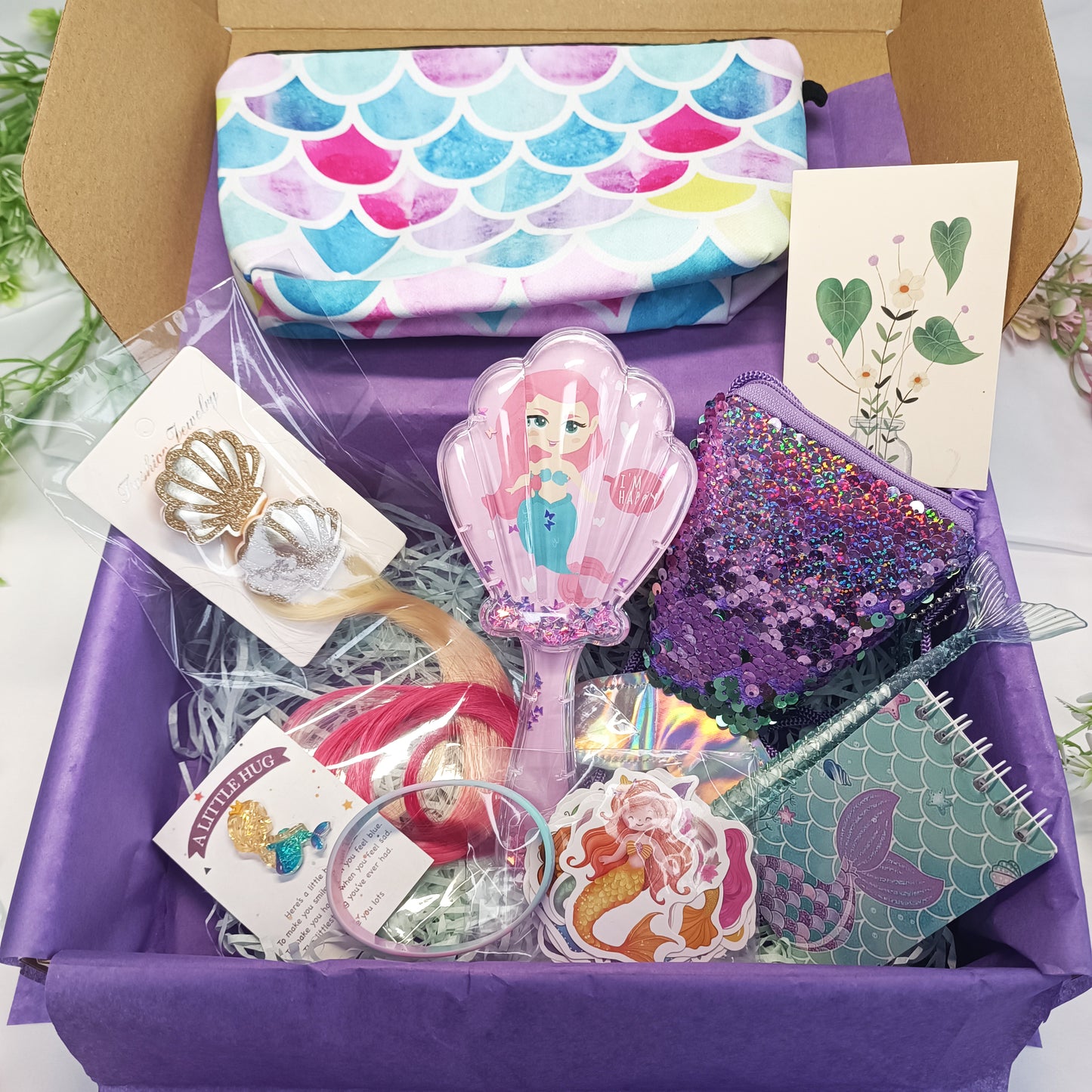 Mermaid gift box children, Birthday gift box, Gift for daughter, Granddaughter gift, Present boxes, Gift for a girls, Happy birthday boxes - My Store