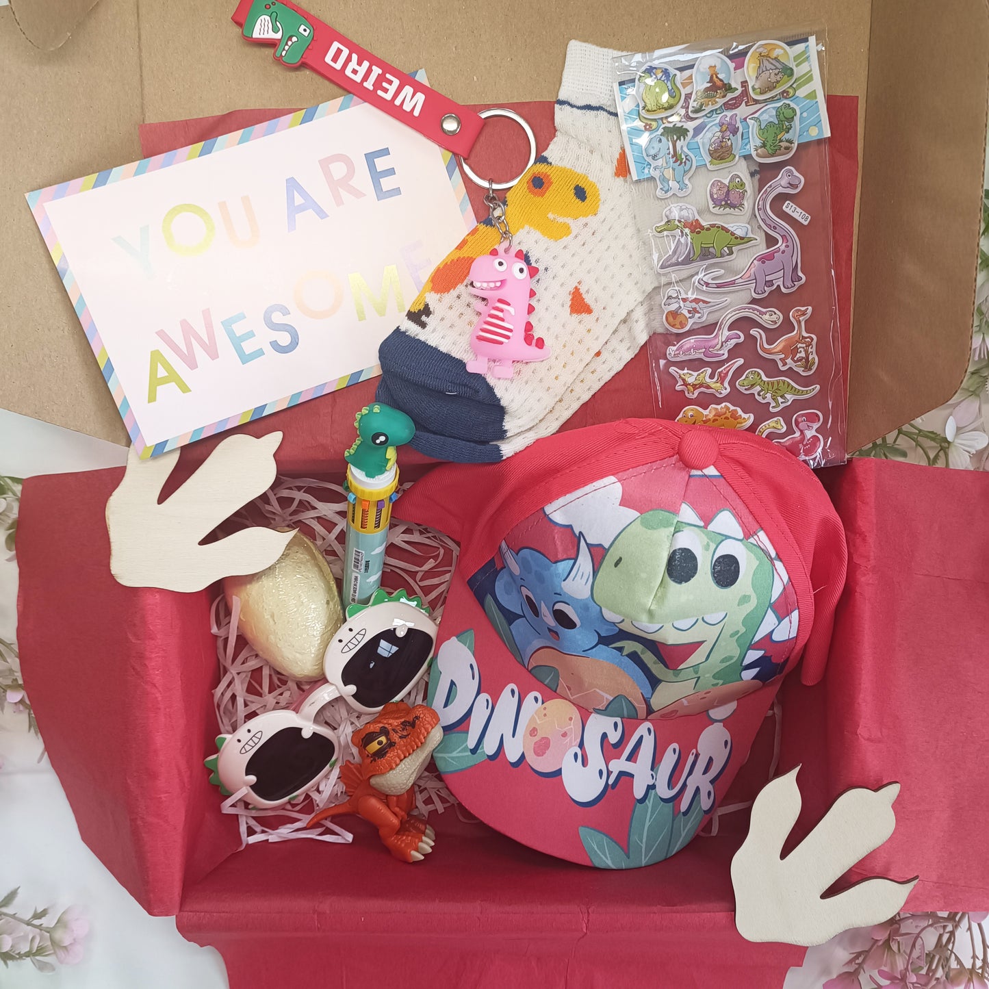 Girls Dinosaur Gift Box for 3-6 years