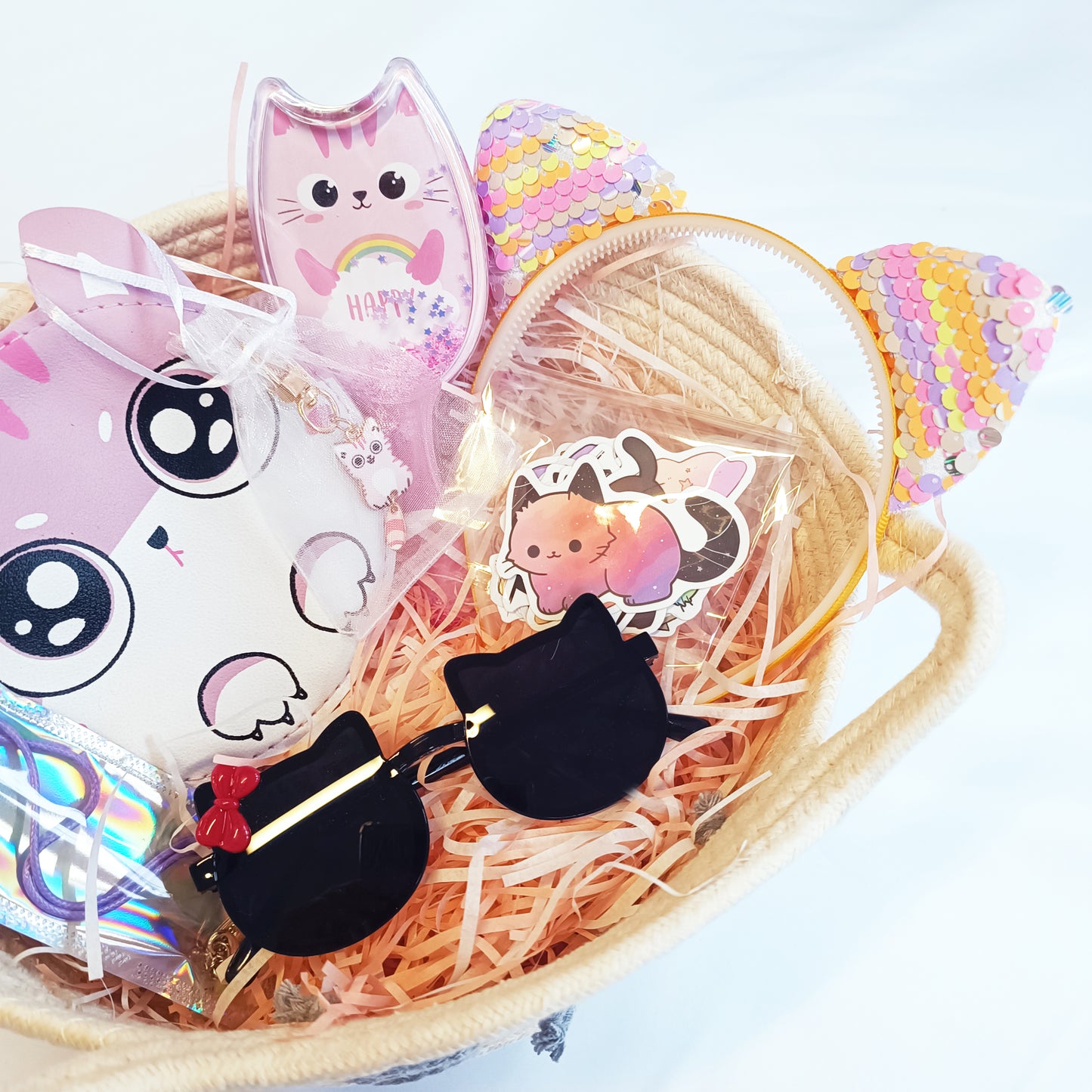 Cat Lover Gift Box with cute basket