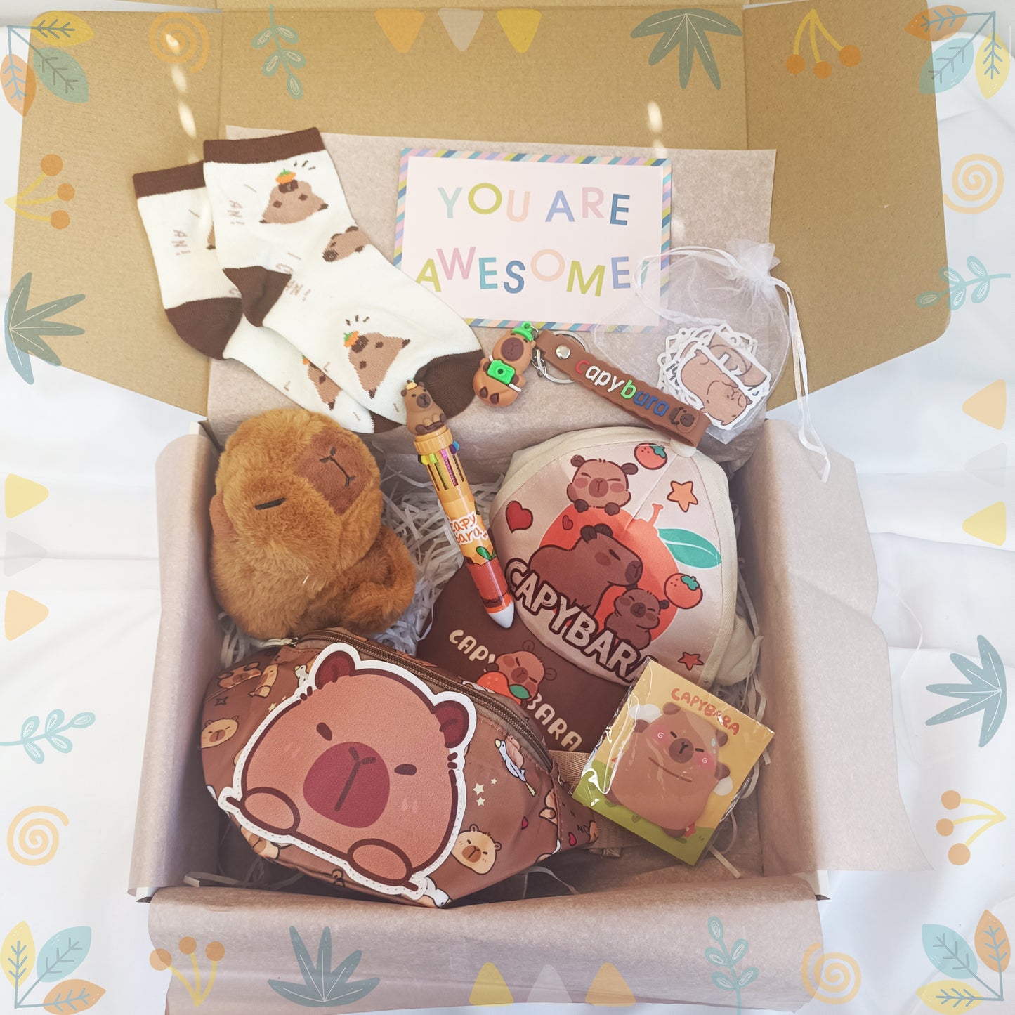 Capybara lover gift box for boys and girls