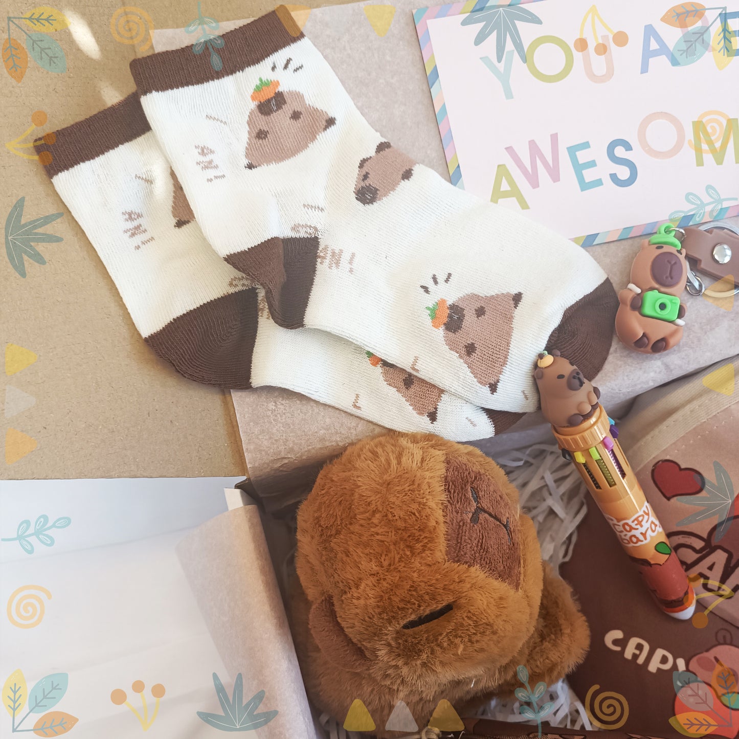 Capybara lover gift box for boys and girls