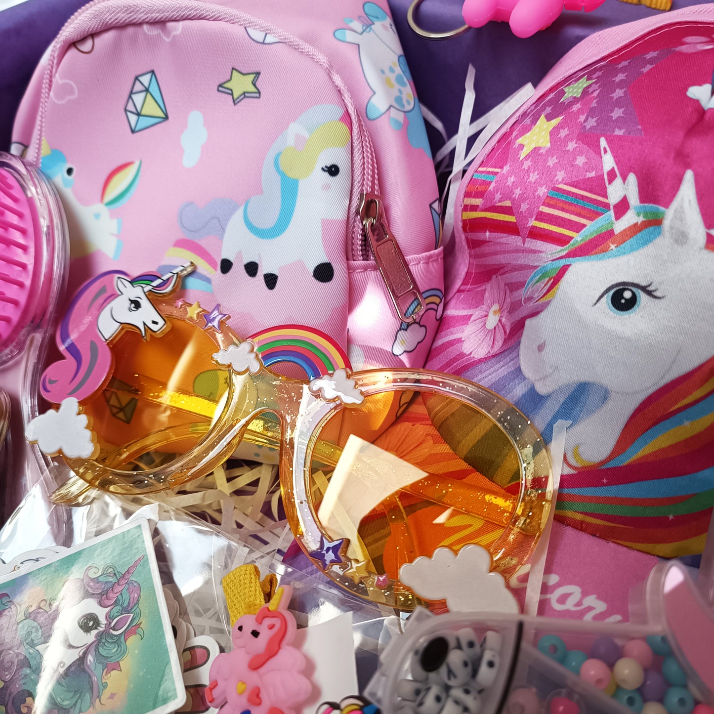 Gift box in unicorn style for kids, birthday gift box, present box for girl, birthday present box, present for daughter, unicorn gift - My Store