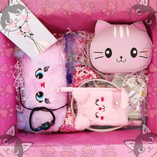 Cat Gift Box for children, Birthday gift box, Girls birthday gift, Daughter gift, Child birthday gift, Sister birthday gift box - My Store