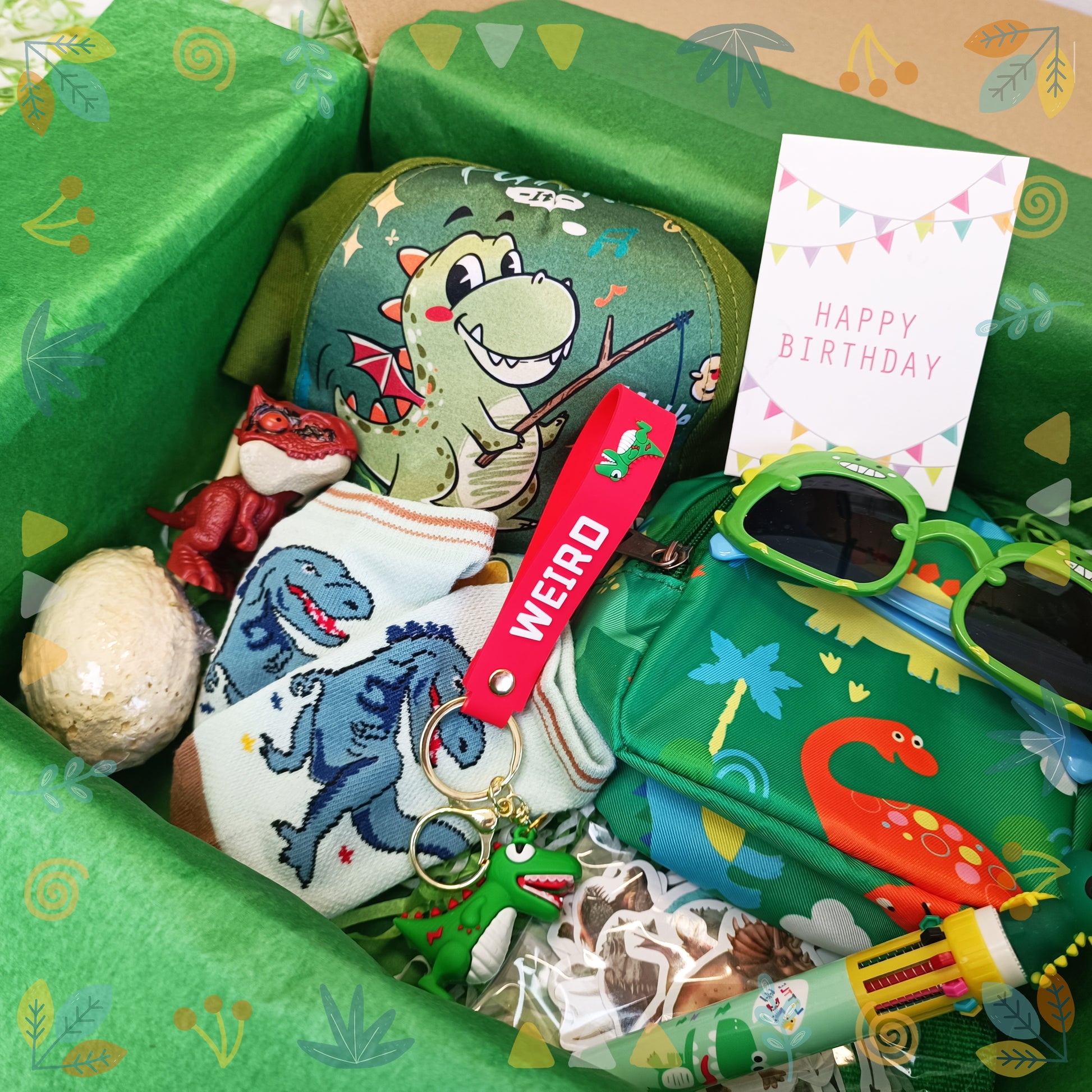 Dinosaur Gift Box for Kids 3-5, 6-8 years, birthday gift box boys, child birthday gift, for son, personalised gift, gift boxes for birthday - My Store