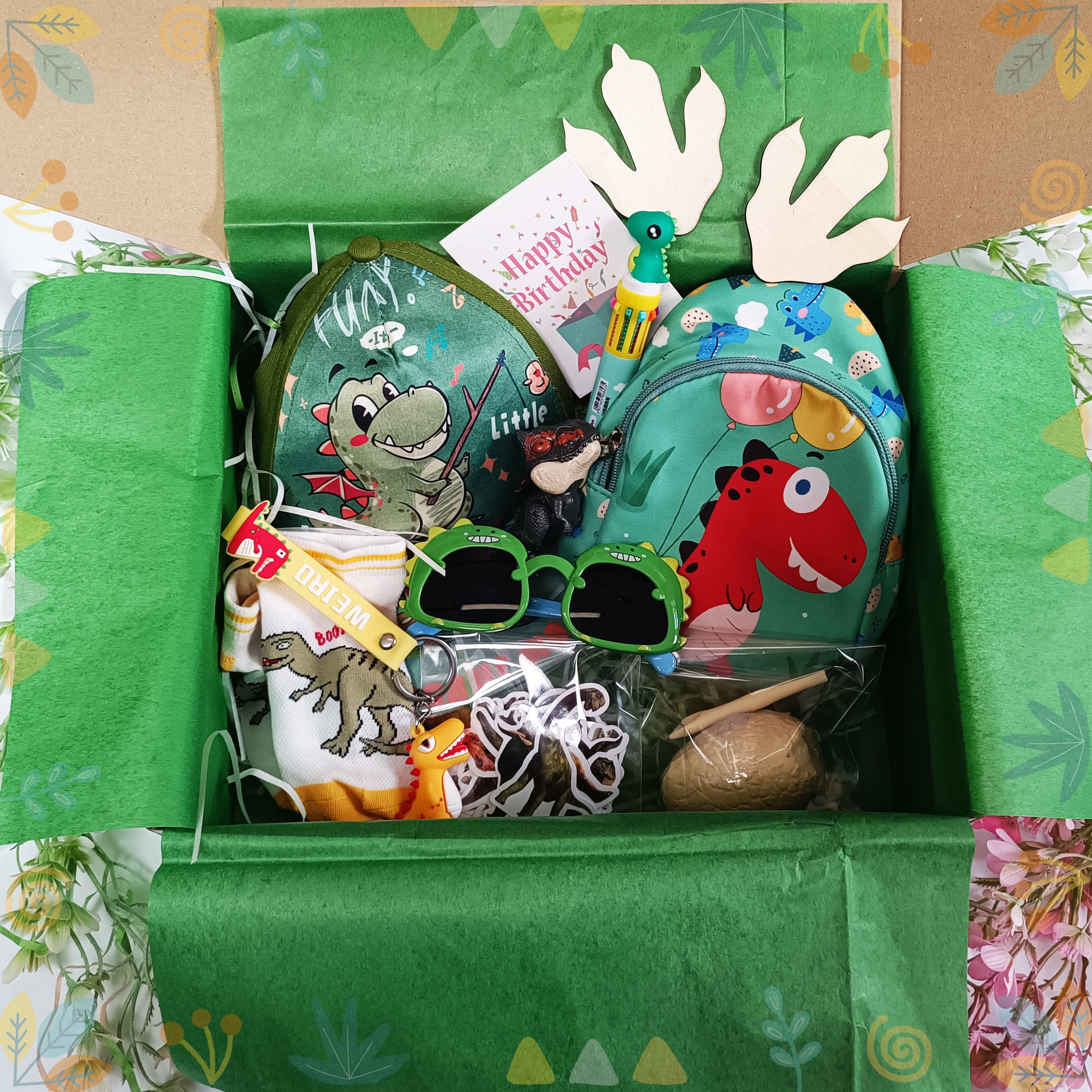 Dinosaur Gift Box for Kids 3-5, 6-8 years, birthday gift box boys, child birthday gift, for son, personalised gift, gift boxes for birthday - My Store