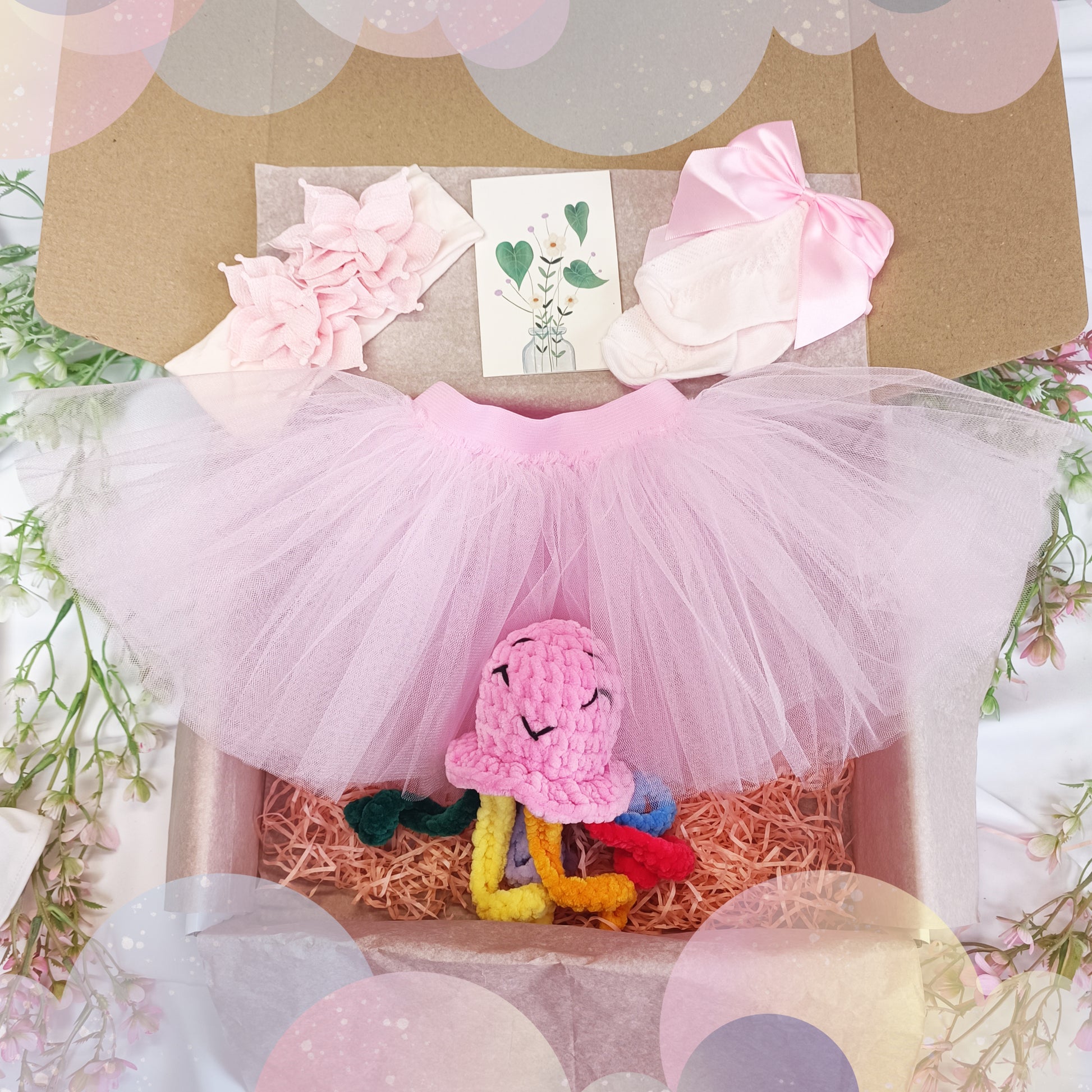 Baby shower gift box, Newborn baby girl gift box,box for girls 0-6